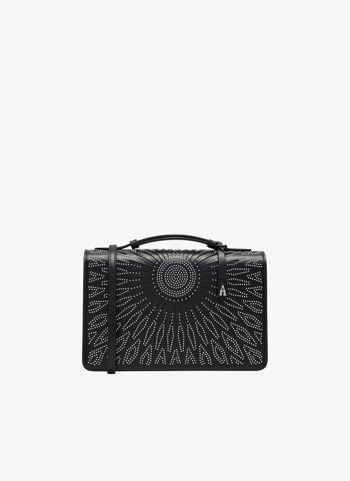 FRANCA MEDIUM CUIR LUX CERAMIQUE BLACK ALAÏA SCHWARZ  FRANCA MEDIUM CUIR LUX CERAMIQUE BLACK
